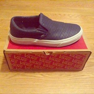 Vans Diamond Perf Classic Slip-On Size 5.5